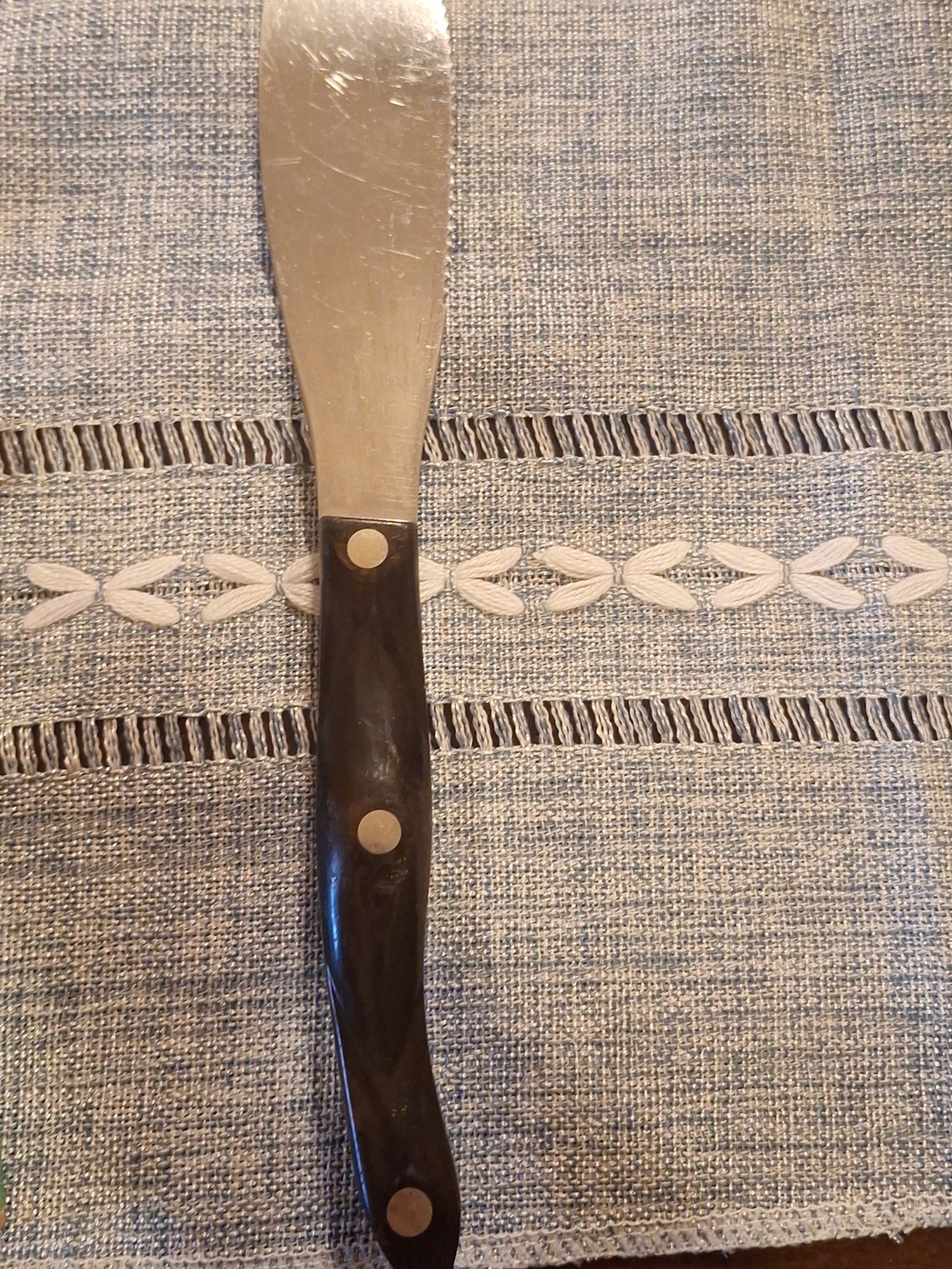 Cutco Spatula/ Spreader Knife with Dark Handle 10" - Picture 4 of 4